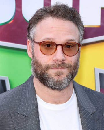 Photo for Seth Rogen arrives at the Los Angeles Special Screening Of Universal Pictures, Nintendo And Illumination Entertainment's 'The Super Mario Bros. Movie' held at the Regal Cinemas LA Live & 4DX Movie on April 1, 2023 in Los Angeles - Royalty Free Image