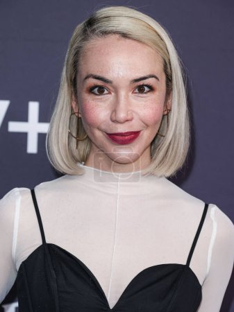 Photo for American actress Joanna Sotomura arrives at the Apple TV+ 'Schmigadoon!' Season 2 Emmy FYC (For Your Consideration) Event held at the Television Academy Saban Media Center on April 13, 2023 in North Hollywood, Los Angeles, California, United States. - Royalty Free Image