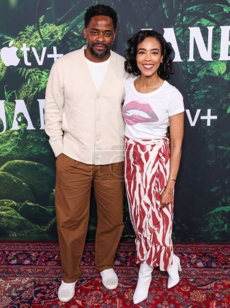Photo for Dule Hill and Jazmyn Simon arrive at the Los Angeles Premiere Of Apple TV+ Original Series 'Jane' Season 1 held at the California Science Center at Exposition Park on April 14, 2023 in Los Angeles, California, United States. - Royalty Free Image