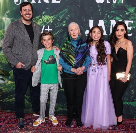 Photo for J.J. Johnson, Mason Blomberg, Dr. Jane Goodall, Ava Louise Murchison and Tamara Almeida arrive at the Los Angeles Premiere Of Apple TV+ Original Series 'Jane' Season 1 held at the California Science Center on April 14, 2023 in Los Angeles - Royalty Free Image