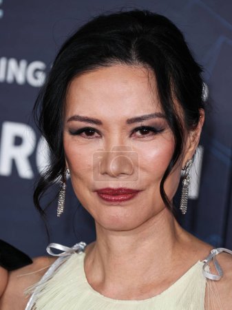 Photo for Wendi Deng Murdoch arrives at the 9th Annual Breakthrough Prize Ceremony held at the Academy Museum of Motion Pictures on April 15, 2023 in Los Angeles, California, United States. - Royalty Free Image