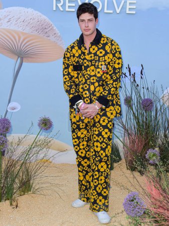 Photo for Blake Gray arrives at the REVOLVE Festival 2023 celebrating the 20th Anniversary of REVOLVE in partnership with The h.wood Group on April 15, 2023 in Thermal, Coachella Valley, Riverside County, California, United States. - Royalty Free Image