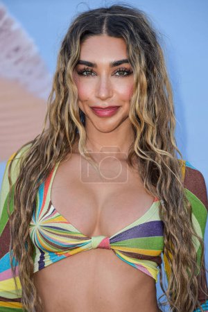 Photo for Chantel Jeffries arrives at the REVOLVE Festival 2023 celebrating the 20th Anniversary of REVOLVE in partnership with The h.wood Group on April 15, 2023 in Thermal, Coachella Valley, Riverside County, California, United States. - Royalty Free Image