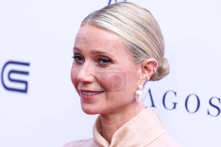 Photo for American actress and businesswoman Gwyneth Paltrow wearing G. Label by goop arrives at The Daily Front Row's 7th Annual Fashion Los Angeles Awards held at the Crystal Garden at The Beverly Hills Hotel on April 23, 2023 in Beverly Hills, Los Angeles - Royalty Free Image
