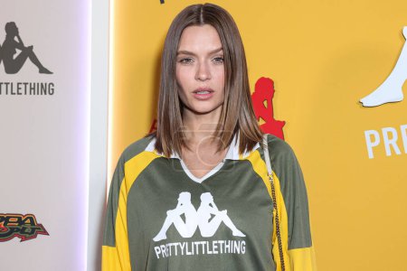 Photo for Danish model Josephine Skriver arrives at the PrettyLittleThing X Kappa Launch Party held at the Sunset Room Hollywood on May 9, 2023 in Hollywood, Los Angeles, California, United States. - Royalty Free Image