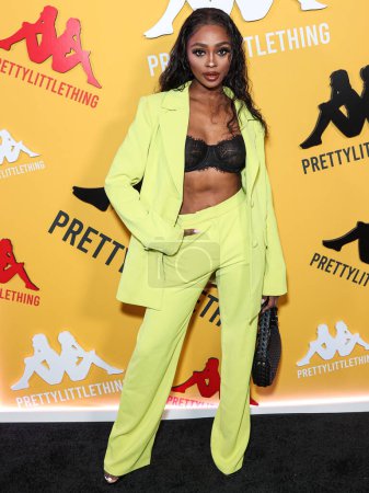 Photo for Trina Njoroge arrives at the PrettyLittleThing X Kappa Launch Party held at the Sunset Room Hollywood on May 9, 2023 in Hollywood, Los Angeles, California, United States. - Royalty Free Image