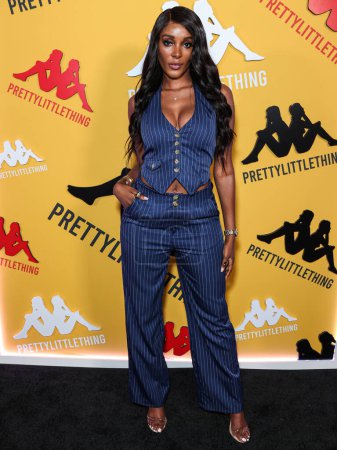 Photo for Zeta Morrison arrives at the PrettyLittleThing X Kappa Launch Party held at the Sunset Room Hollywood on May 9, 2023 in Hollywood, Los Angeles, California, United States. - Royalty Free Image