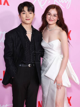 Photo for Minyeong Choi and Anna Cathcart arrive at the Los Angeles Premiere Event Of Netflix's 'XO, Kitty' Season 1 held at the Netflix Tudum Theater on May 11, 2023 in Hollywood, Los Angeles, California, United States. - Royalty Free Image