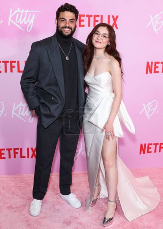 Photo for Noah Centineo and Anna Cathcart arrive at the Los Angeles Premiere Event Of Netflix's 'XO, Kitty' Season 1 held at the Netflix Tudum Theater on May 11, 2023 in Hollywood, Los Angeles, California, United States. - Royalty Free Image
