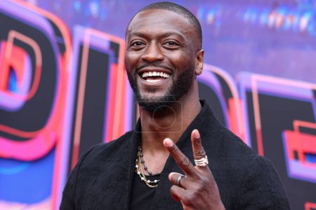 Photo for American actor Aldis Hodge arrives at the World Premiere Of Sony Pictures Animation's 'Spider-Man: Across The Spider Verse' held at the Regency Village Theater on May 30, 2023 in Westwood, Los Angeles, California, United States. - Royalty Free Image