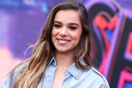 Photo for American actress and singer Hailee Steinfeld arrives at the World Premiere Of Sony Pictures Animation's 'Spider-Man: Across The Spider Verse' held at the Regency Village Theater on May 30, 2023 in Westwood, Los Angeles, California, United States. - Royalty Free Image
