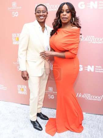 Photo for Jessica Betts and Niecy Nash Betts arrive at The Hollywood Reporter 2nd Annual 'Raising Our Voices' Event held at the Audrey Irmas Pavilion on May 31, 2023 in Los Angeles, California, United States. - Royalty Free Image