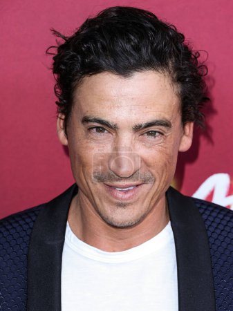 Photo for American actor Andrew Keegan arrives at the Los Angeles Special Screening Of Searchlight Pictures' 'Flamin' Hot' held at the Hollywood American Legion Post 43 at Hollywood Legion Theater on June 9, 2023 in Hollywood, Los Angeles, California - Royalty Free Image