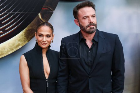 Photo for American actress, dancer and singer Jennifer Lopez (J.Lo) and husband Ben Affleck arrive at the Los Angeles Premiere Of Warner Bros. 'The Flash' held at the TCL Chinese Theatre IMAX on June 12, 2023 in Hollywood, Los Angeles, California, USA. - Royalty Free Image