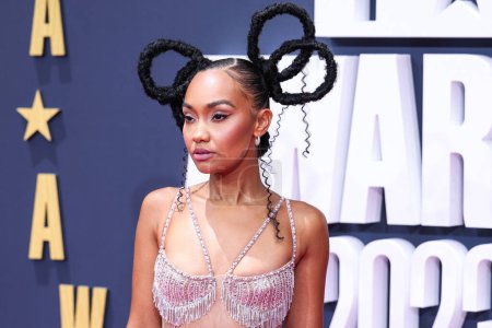 Photo for English singer and songwriter Leigh-Anne Pinnock wearing Georges Hobeika arrives at the BET Awards 2023 held at Microsoft Theater at L.A. Live on June 25, 2023 in Los Angeles, California, United States. - Royalty Free Image