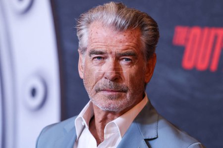 Photo for Irish actor and film producer Pierce Brosnan arrives at the Los Angeles Premiere Of Netflix's 'The Out-Laws' held at Regal LA Live on June 26, 2023 in Los Angeles, California, United States. - Royalty Free Image