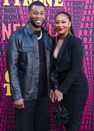 Photo for J. Alphonse Nicholson arrives at the Los Angeles Premiere Of Netflix's 'They Cloned Tyrone' held at the Hollywood American Legion Post 43 at Hollywood Legion Theater on June 27, 2023 in Hollywood, Los Angeles, California, United States. - Royalty Free Image