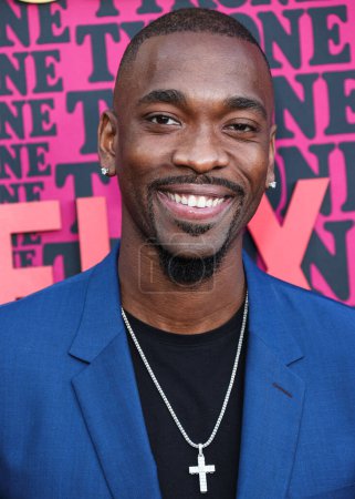 Photo for American stand-up comedian, actor, impressionist, rapper and singer Jay Pharoah arrives at the Los Angeles Premiere Of Netflix's 'They Cloned Tyrone' held at the Hollywood American Legion Post 43 at Hollywood Legion Theater on June 27, 2023 - Royalty Free Image