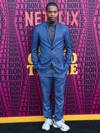 Photo for Shariff Earp arrives at the Los Angeles Premiere Of Netflix's 'They Cloned Tyrone' held at the Hollywood American Legion Post 43 at Hollywood Legion Theater on June 27, 2023 in Hollywood, Los Angeles, California, United States. - Royalty Free Image