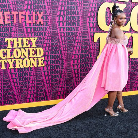 Photo for American actress Tamberla Perry arrives at the Los Angeles Premiere Of Netflix's 'They Cloned Tyrone' held at the Hollywood American Legion Post 43 at Hollywood Legion Theater on June 27, 2023 in Hollywood, Los Angeles, California, United States. (Ph - Royalty Free Image