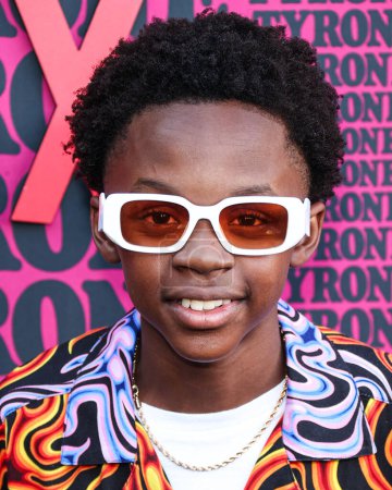 Photo for Trayce Malachi arrives at the Los Angeles Premiere Of Netflix's 'They Cloned Tyrone' held at the Hollywood American Legion Post 43 at Hollywood Legion Theater on June 27, 2023 in Hollywood, Los Angeles, California, United States. - Royalty Free Image