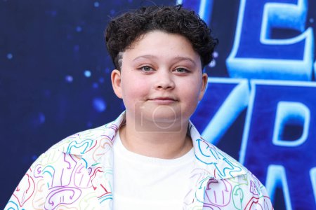 Photo for American actor Blue Chapman arrives at the Los Angeles Premiere Of Universal Pictures And DreamWorks Animation's 'Ruby Gillman: Teenage Kraken' held at the TCL Chinese Theatre IMAX on June 28, 2023 in Hollywood, Los Angeles, California, United States - Royalty Free Image