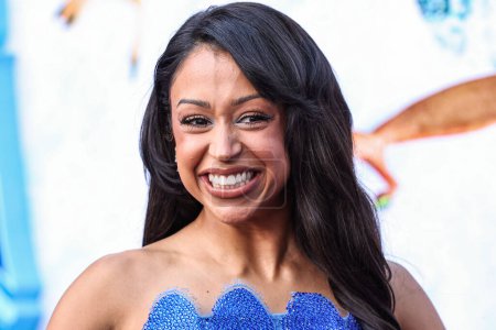 Photo for American media personality and actress Liza Koshy arrives at the Los Angeles Premiere Of Universal Pictures And DreamWorks Animation's 'Ruby Gillman: Teenage Kraken' held at the TCL Chinese Theatre IMAX on June 28, 2023 in Hollywood, Los Angeles - Royalty Free Image