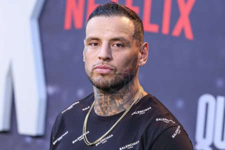 Photo for American mixed martial artist Daniel Rodriguez (D-Rod) arrives at the Los Angeles Premiere Of Netflix's 'Quarterback' Season 1 held at the Netflix Tudum Theater on July 11, 2023 in Hollywood, Los Angeles, California, United States. - Royalty Free Image