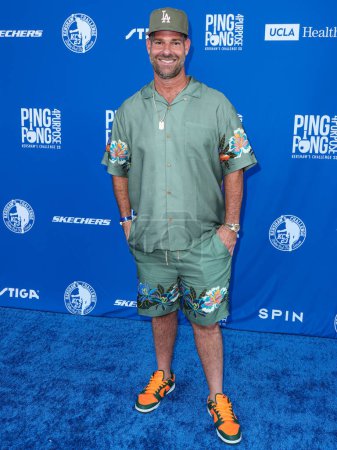 Photo for Justin Collins arrives at Kershaw's Challenge 10th Annual Ping Pong 4 Purpose 2023 Charity Event Celebrity Tournament held at Dodger Stadium on July 27, 2023 in Elysian Park, Los Angeles, California, United States. - Royalty Free Image