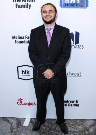 Photo for American singer Prince Jackson arrives at the 23rd Annual Harold And Carole Pump Foundation Gala held at The Beverly Hilton Hotel on August 18, 2023 in Beverly Hills, Los Angeles, California, United States. - Royalty Free Image