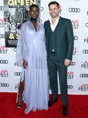 Photo for Joshua Jackson and Jodie Turner-Smith attend the AFI FEST 2019 Presented By Audi premiere of "Queen & Slim" at TCL Chinese Theatre on November 14, 2019 in Hollywood, California, United States. - Royalty Free Image