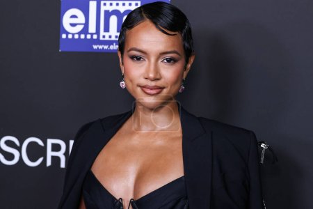 Photo for American actress and model Karrueche Tran arrives at the 23rd Annual Screamfest Horror Film Festival - Opening Night - Los Angeles Premiere Of Sumerian Films 'Divinity' held at the TCL Chinese Theatre IMAX on October 10, 2023 in Hollywood, LA - Royalty Free Image