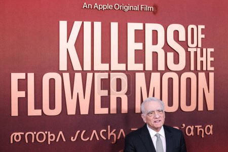 Foto de El cineasta y actor estadounidense-italiano Martin Scorsese llega al estreno en Los Ángeles de 'Killers Of The Flower Moon' de Apple TV +, celebrado en el Dolby Theatre el 16 de octubre de 2023 en Hollywood, Los Ángeles, California, Estados Unidos. - Imagen libre de derechos