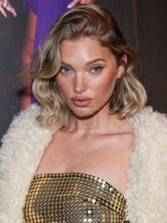 Photo for Swedish model Elsa Hosk arrives at the PrettyLittleThing X Lori Harvey Party Wear Collection Launch held at Sunset at EDITION (Basement Club) at The West Hollywood EDITION Hotel on November 8, 2023 in West Hollywood, Los Angeles, California, USA - Royalty Free Image