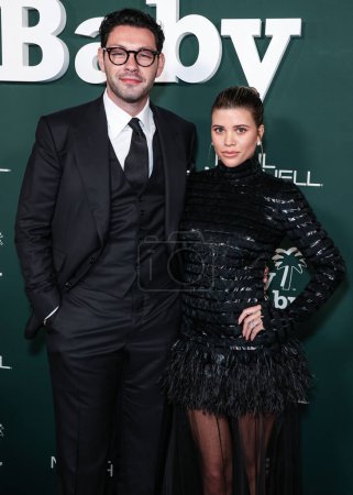 Photo for Elliot Grainge and Sofia Richie Grainge arrive at the 2023 Baby2Baby Gala Presented By Paul Mitchell held at the Pacific Design Center on November 11, 2023 in West Hollywood, Los Angeles, California, United States. - Royalty Free Image