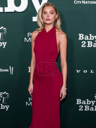 Photo for Elsa Hosk wearing Alaia arrives at the 2023 Baby2Baby Gala Presented By Paul Mitchell held at the Pacific Design Center on November 11, 2023 in West Hollywood, Los Angeles, California, United States. - Royalty Free Image