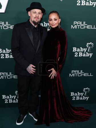 Téléchargez les photos : Joel Madden et Nicole Richie arrivent au Baby2Baby Gala 2023 Présenté par Paul Mitchell au Pacific Design Center le 11 novembre 2023 à West Hollywood, Los Angeles, Californie, États-Unis. - en image libre de droit