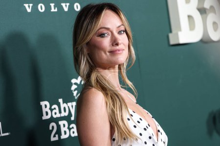Photo for Olivia Wilde wearing Balmain SS24 RTW arrives at the 2023 Baby2Baby Gala Presented By Paul Mitchell held at the Pacific Design Center on November 11, 2023 in West Hollywood, Los Angeles, California, United States. - Royalty Free Image