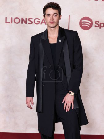 Photo for English actor Tom Blyth arrives at the Los Angeles Premiere Of Lions Gate Films' 'The Hunger Games: The Ballad Of Songbirds And Snakes' held at the TCL Chinese Theatre IMAX on November 13, 2023 in Hollywood, Los Angeles, California, United States. - Royalty Free Image