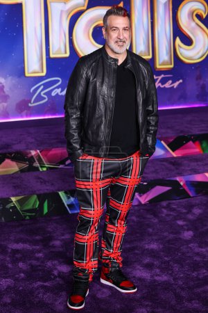 Photo for American singer, dancer, actor and television personality Joey Fatone arrives at the Los Angeles Special Screening Of DreamWorks Animation And Universal Pictures' 'Trolls Band Together' held at TCL Chinese Theatre IMAX on November 15, 2023 in Hollywo - Royalty Free Image