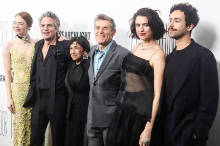 Photo for Emma Stone, Mark Ruffalo, Kathryn Hunter, Willem Dafoe, Margaret Qualley and Ramy Youssef arrive at the New York Premiere Of Searchlight Pictures' 'Poor Things' held at the DGA New York Theater on December 6, 2023 in Manhattan, New York City - Royalty Free Image