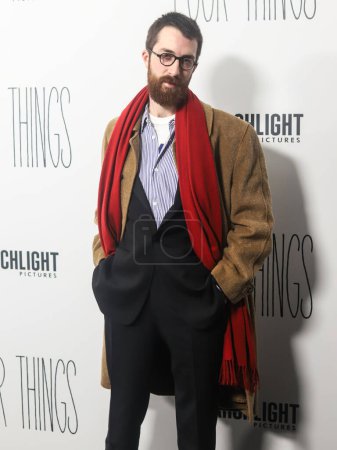 Photo for English musician Jerskin Fendrix arrives at the New York Premiere Of Searchlight Pictures' 'Poor Things' held at the DGA New York Theater on December 6, 2023 in Manhattan, New York City, New York, United States. - Royalty Free Image