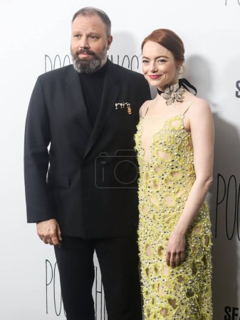 Photo for Yorgos Lanthimos and Emma Stone arrive at the New York Premiere Of Searchlight Pictures' 'Poor Things' held at the DGA New York Theater on December 6, 2023 in Manhattan, New York City, New York, United States. - Royalty Free Image