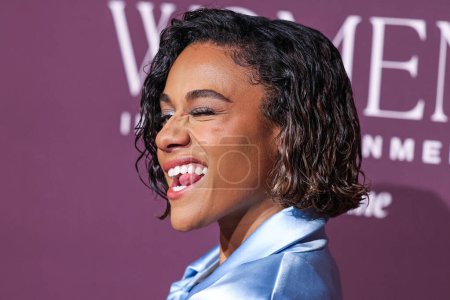 Photo for American actress Ariana DeBose wearing Rowen Rose arrives at The Hollywood Reporter's Women In Entertainment Gala 2023 presented by Lifetime held at The Beverly Hills Hotel on December 7, 2023 in Beverly Hills, Los Angeles, California, United States. - Royalty Free Image