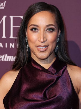 Photo for American comedian, actress and writer Robin Thede arrives at The Hollywood Reporter's Women In Entertainment Gala 2023 presented by Lifetime held at The Beverly Hills Hotel on December 7, 2023 in Beverly Hills, Los Angeles, California, United States. - Royalty Free Image