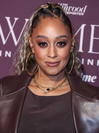 Photo for American actress Tia Mowry arrives at The Hollywood Reporter's Women In Entertainment Gala 2023 presented by Lifetime held at The Beverly Hills Hotel on December 7, 2023 in Beverly Hills, Los Angeles, California, United States. - Royalty Free Image