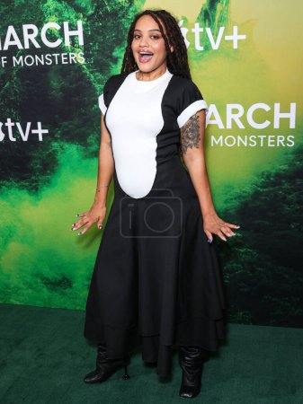 Photo for American actress Kiersey Clemons arrives at the Los Angeles Photo Call Of Apple TV+'s 'Monarch: Legacy Of Monsters' Season 1 held at The London West Hollywood at Beverly Hills on December 8, 2023 in West Hollywood, Los Angeles, California, USA - Royalty Free Image