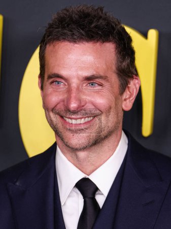 Photo for American actor and filmmaker Bradley Cooper wearing a Louis Vuitton suit arrives at the Los Angeles Special Screening Of Netflix's 'Maestro' held at the Academy Museum of Motion Pictures on December 12, 2023 in Los Angeles, California, United States. - Royalty Free Image