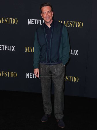 Photo for American actor and comedian Ed Helms arrives at the Los Angeles Special Screening Of Netflix's 'Maestro' held at the Academy Museum of Motion Pictures on December 12, 2023 in Los Angeles, California, United States. - Royalty Free Image