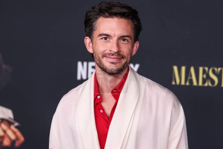 Photo for English actor Jonathan Bailey arrives at the Los Angeles Special Screening Of Netflix's 'Maestro' held at the Academy Museum of Motion Pictures on December 12, 2023 in Los Angeles, California, United States. - Royalty Free Image